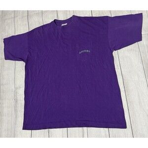 CAMEL CIGARETTES PURPLE POCKET T-SHIRT 1993 SIZE XL Defect Center Graphic